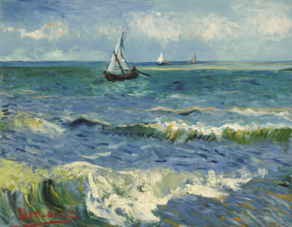 サント＝マリーの海の風景／Gogh