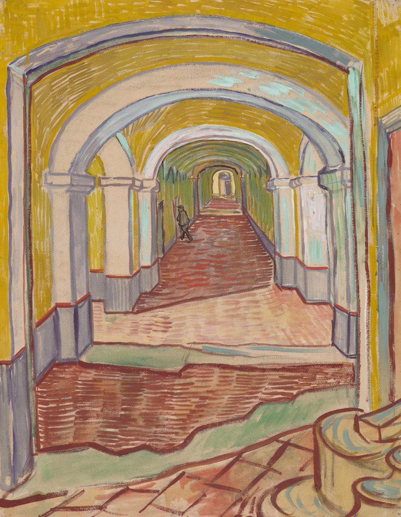 サン＝レミのサン＝ポール病院の廊下／Gogh
