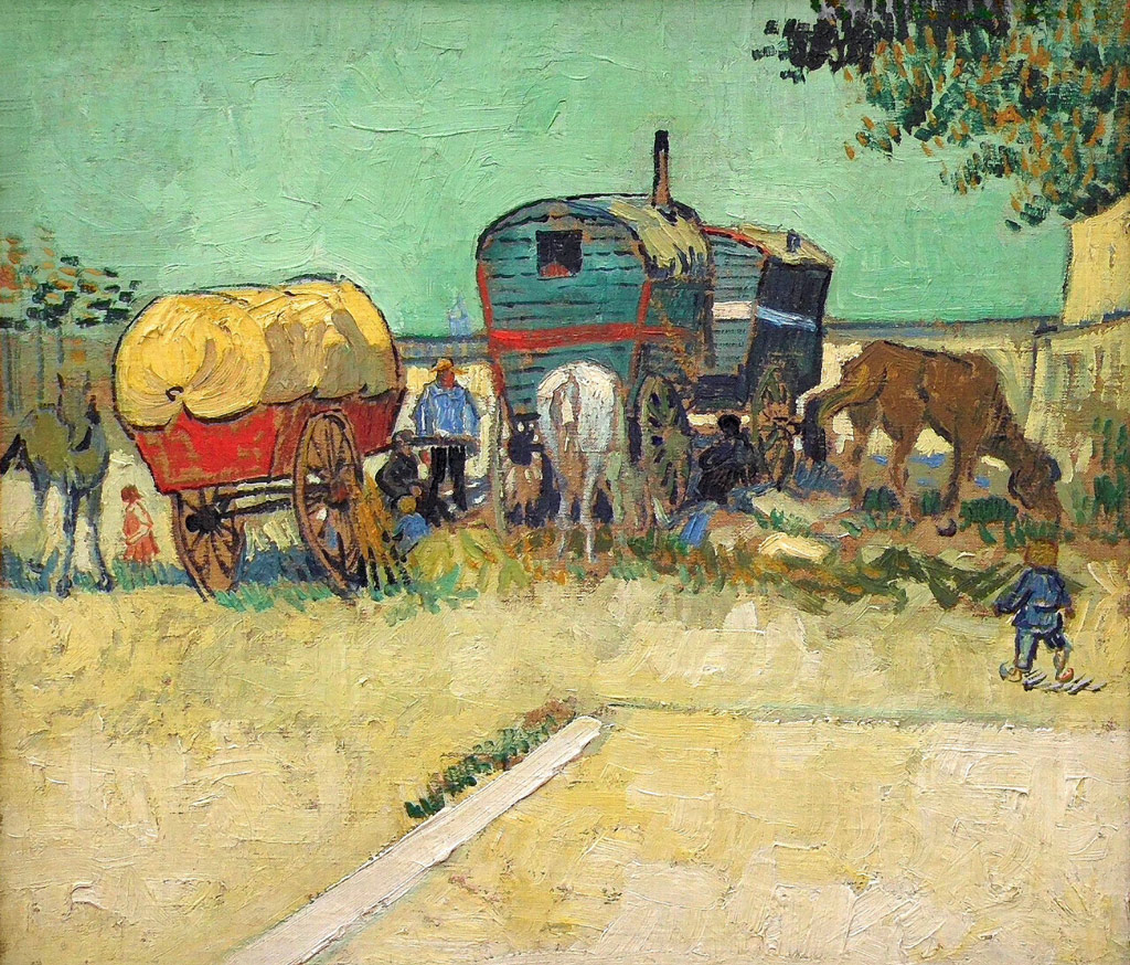 ジプシーのキャンプとキャラバン／Gogh
