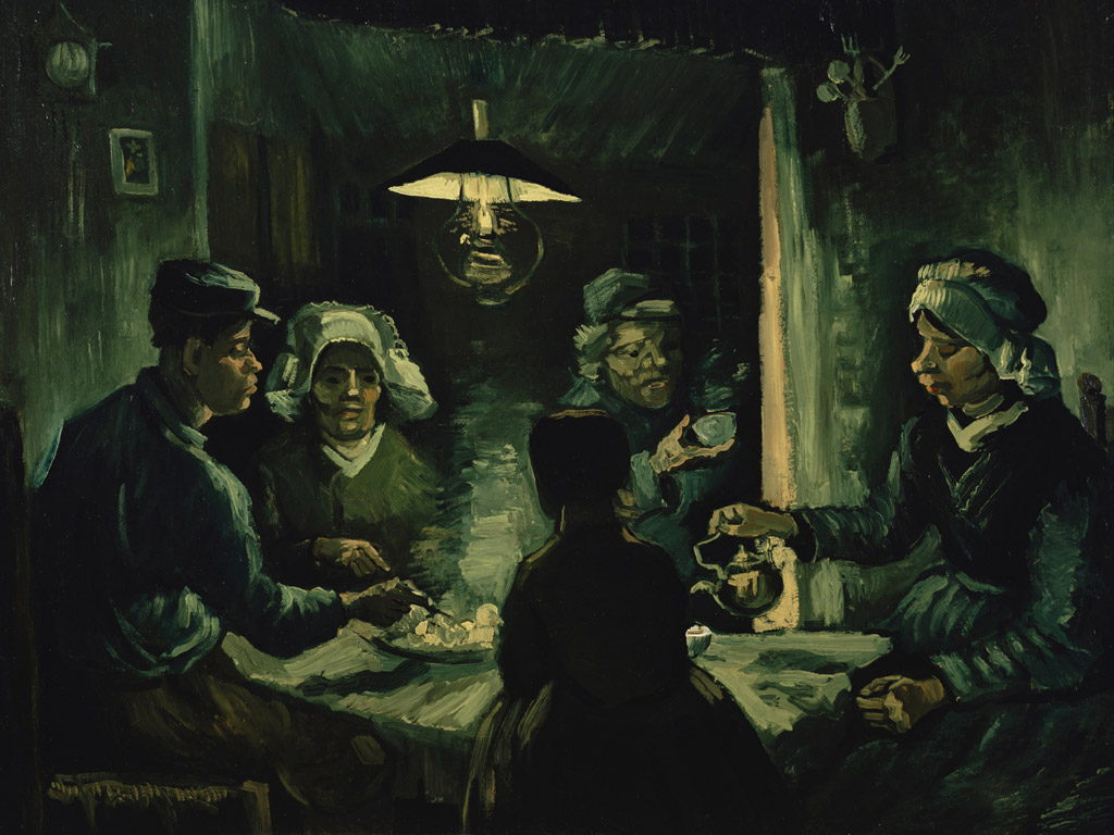 ジャガイモを食べる人々／Gogh