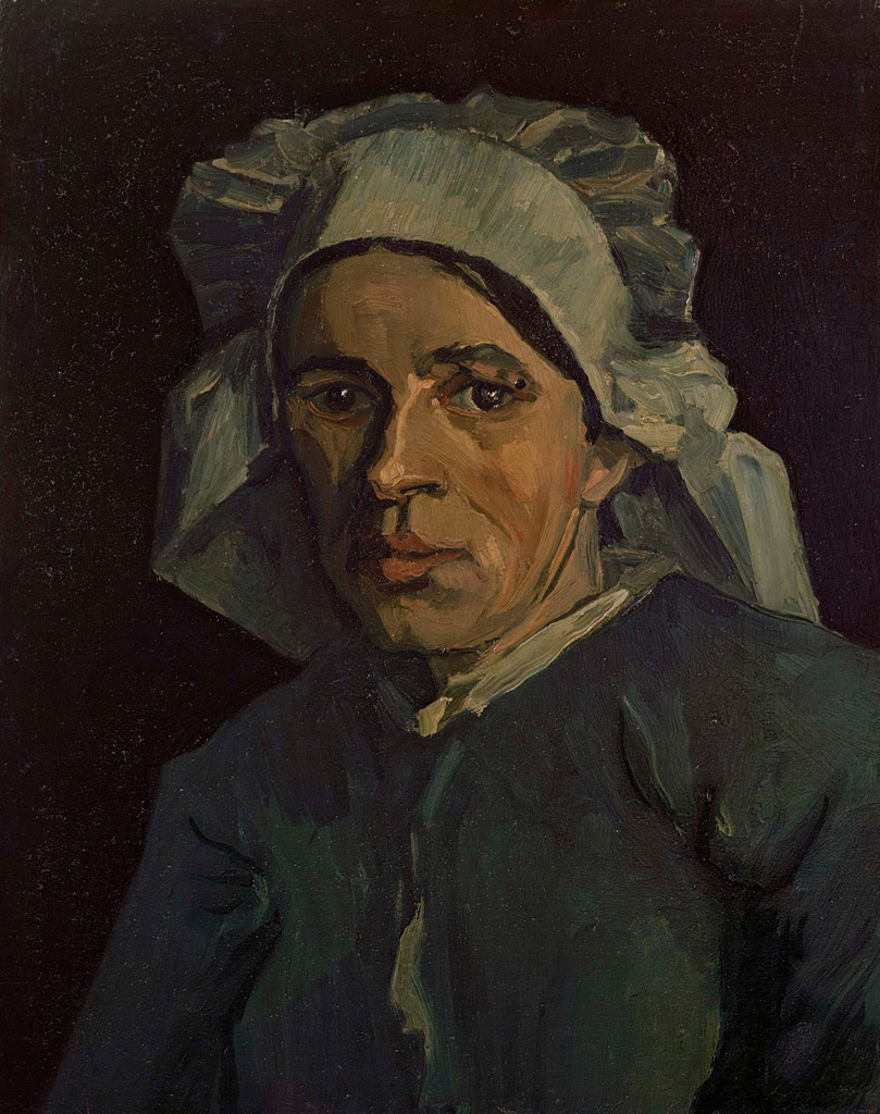 女性の顔：1884-1885／Gogh
