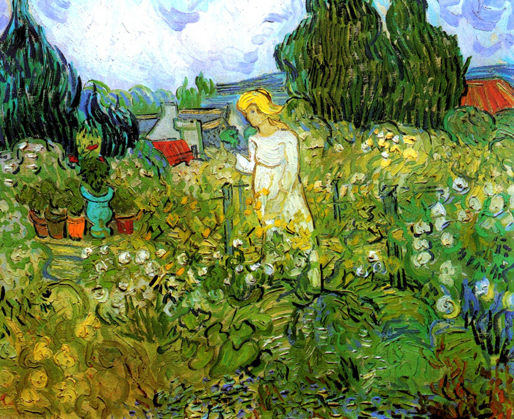 庭のマルグリット・ガシェ／Gogh