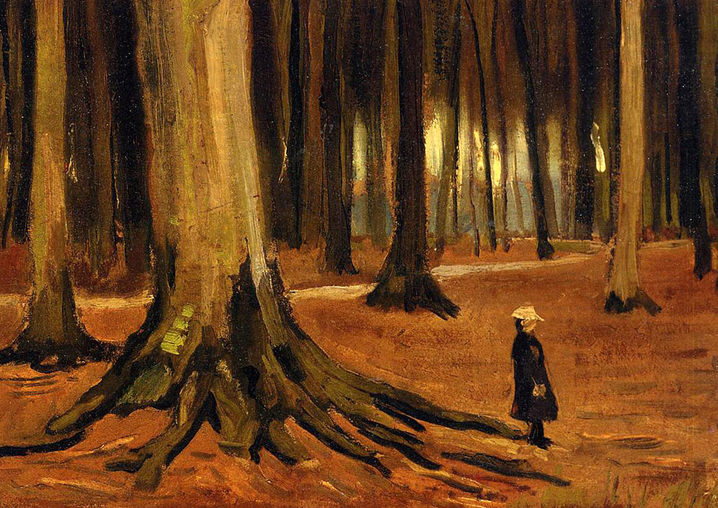 林の少女／Gogh