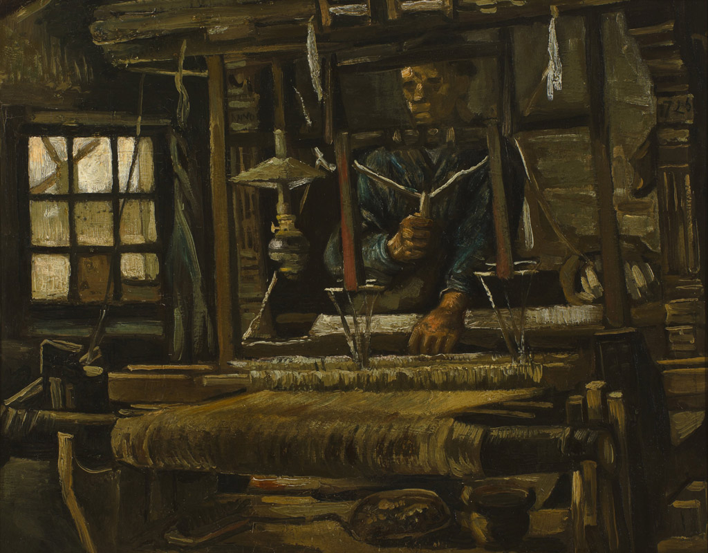 機織る人、正面から／Gogh