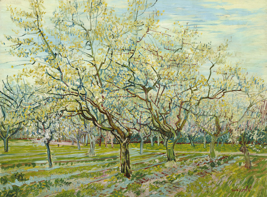 白い果樹園／Gogh