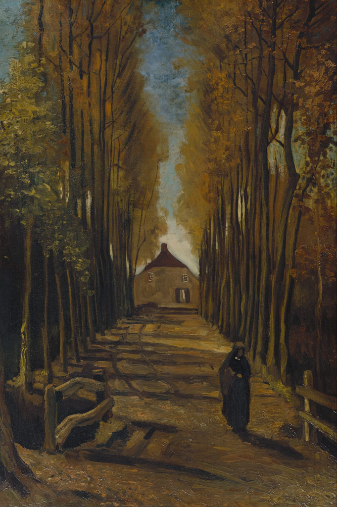 秋のポプラ並木／Gogh