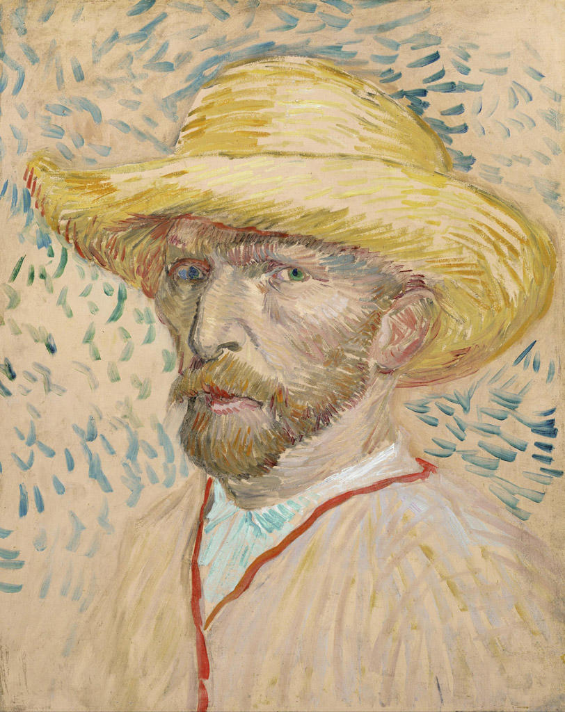 自画像（麦わら帽をかぶったもの）／Gogh