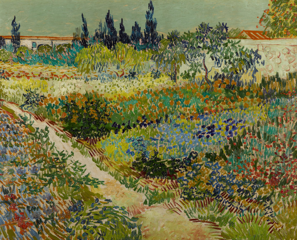花咲く庭と小道／Gogh