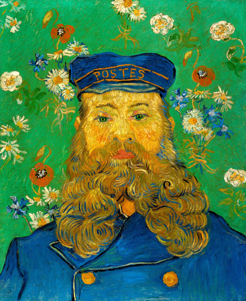 郵便配達人ジョゼフ・ルーランの肖像／Gogh