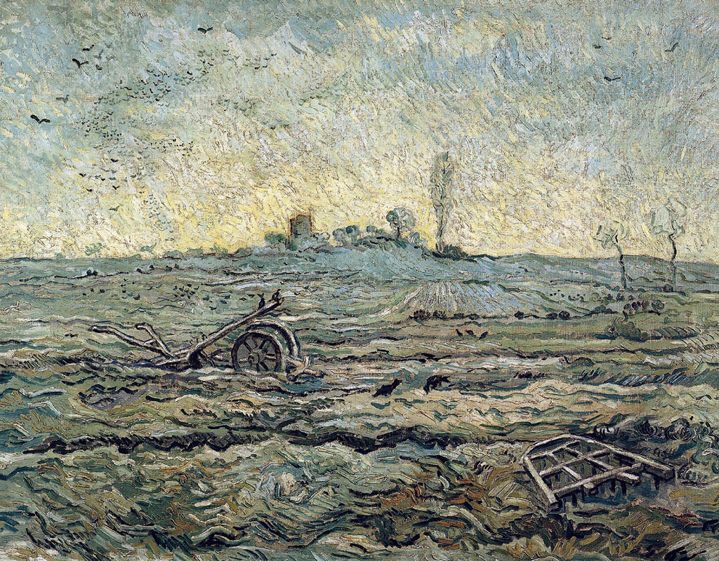 鋤と馬鍬（ミレーを模して）／Gogh