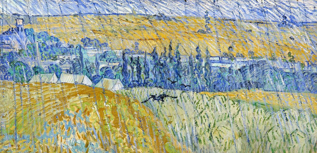 雨のオーヴェルの風景／Gogh
