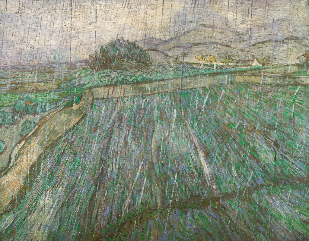 雨の麦畑／Gogh