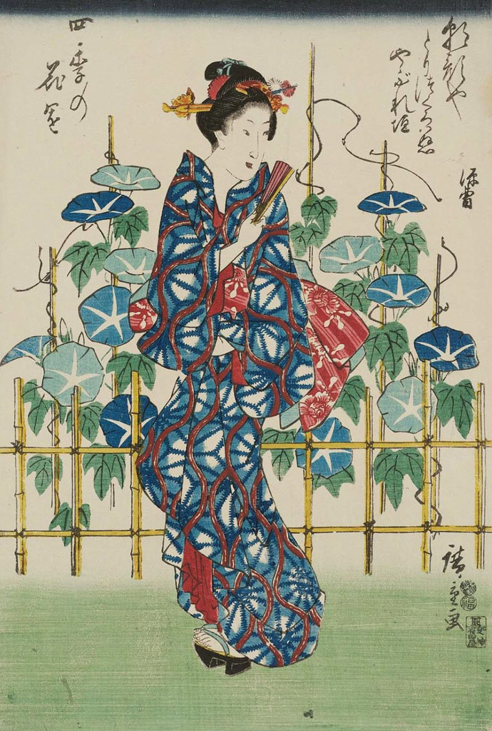 四季の花園／朝顔／Hiroshige