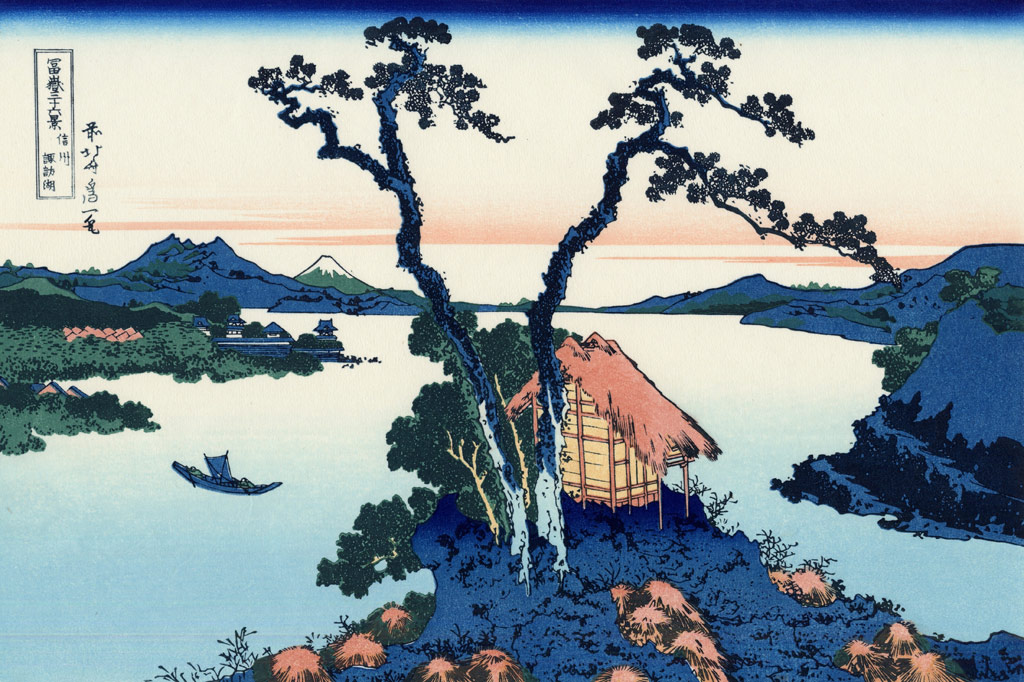 冨嶽三十六景／信州諏訪湖／Hokusai