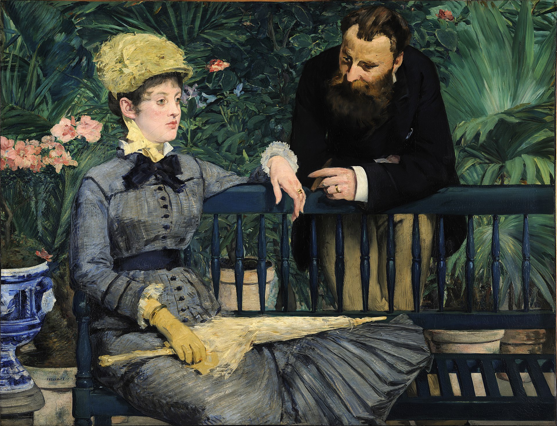 in The Cconservatory／Manet