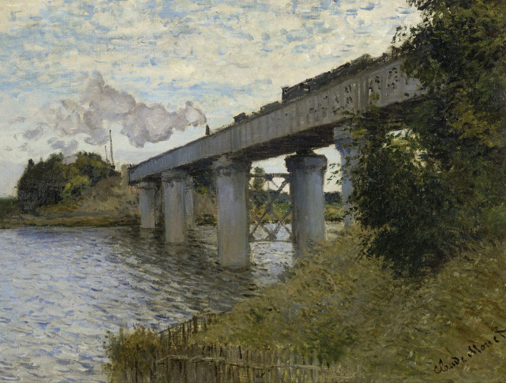 アルジャントゥイユの鉄橋／Monet