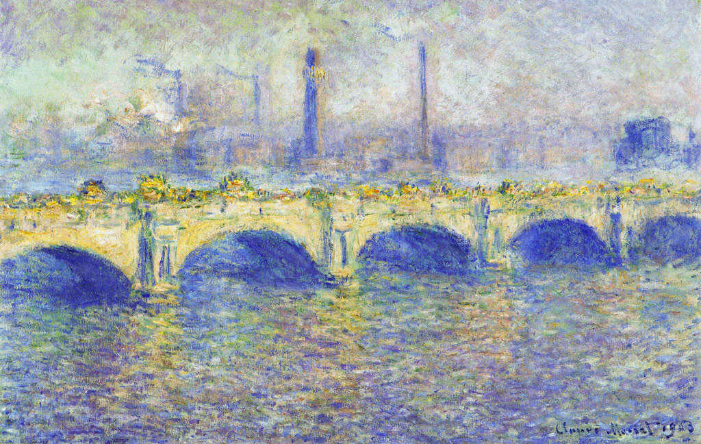 ウォータールー橋、太陽の効果／Monet