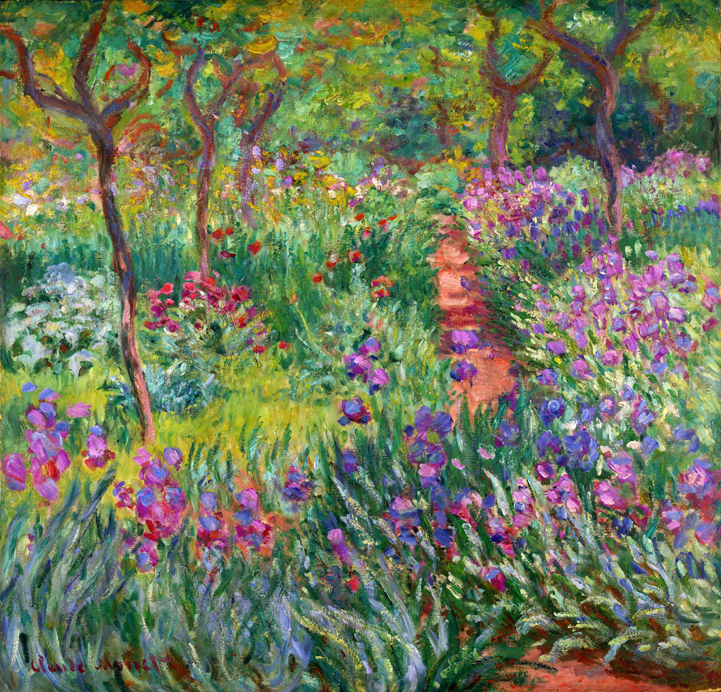ジヴェルニーの庭のアヤメ／Monet