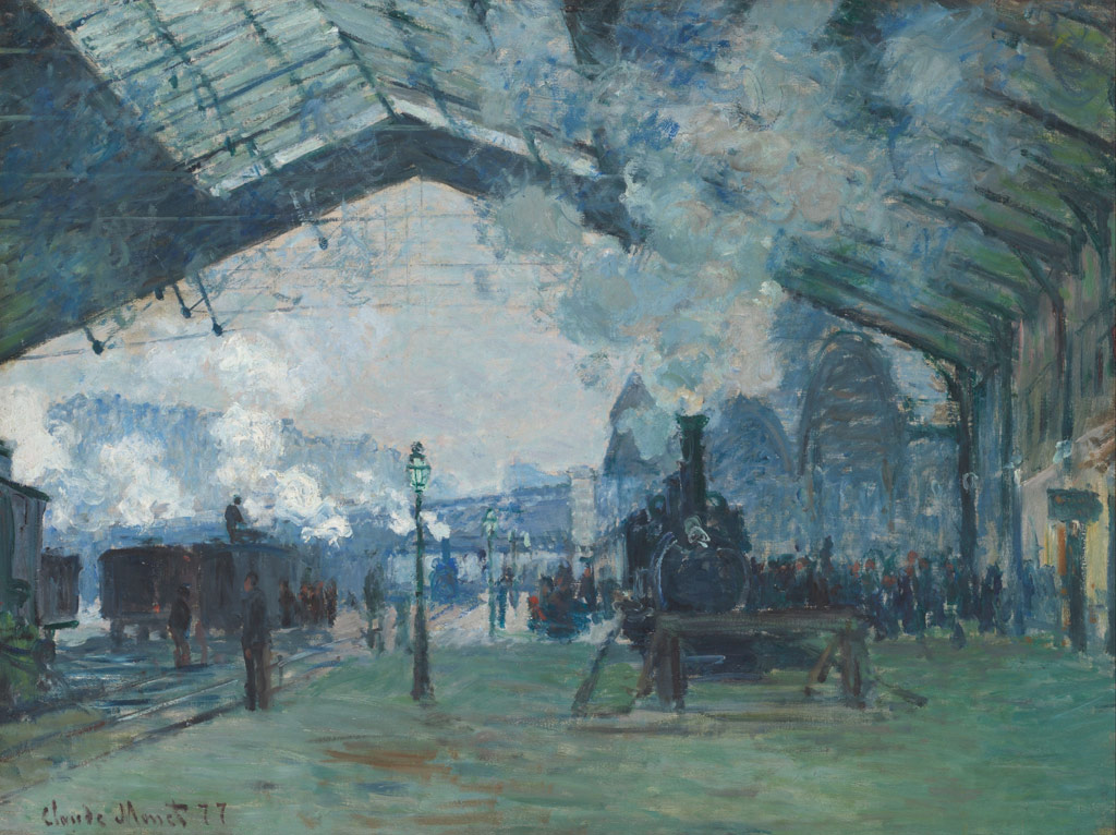 ノルマンディーの列車の到着、サン・ラザール駅／Monet