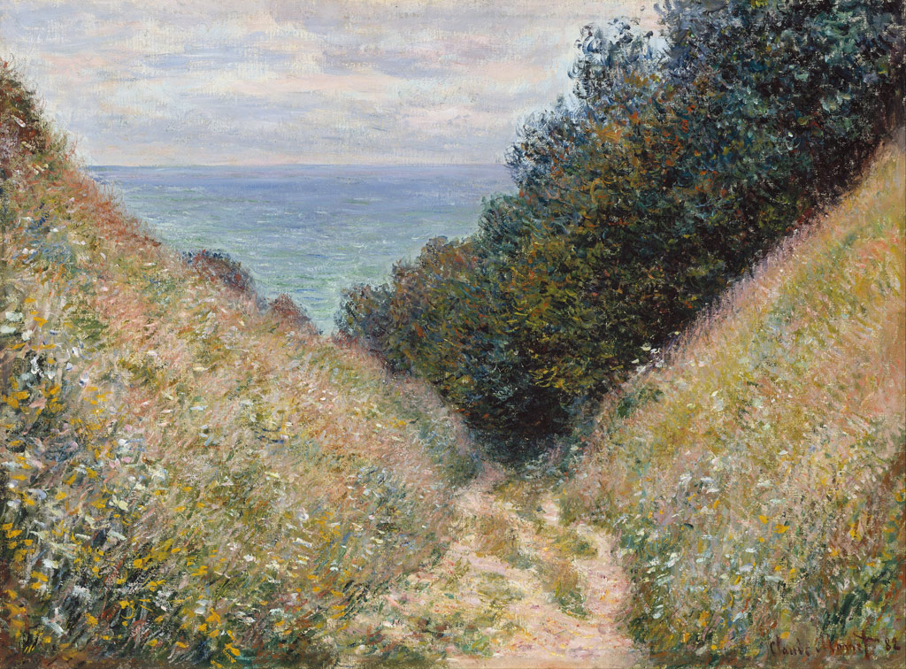 ブールヴィル、ラ・カヴェの道／Monet