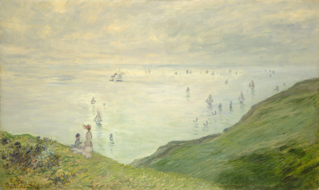 ブールヴィルの崖／Monet