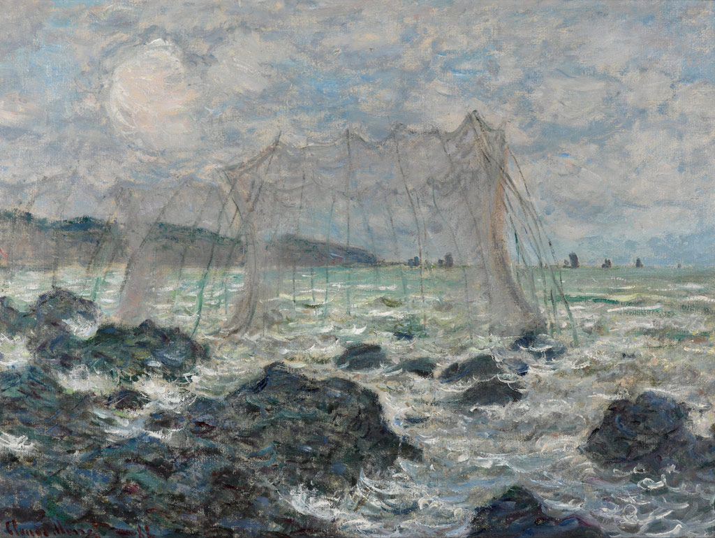 プールヴィルの漁網／Monet