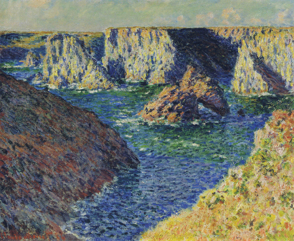 ベル・イル島の岩／Monet