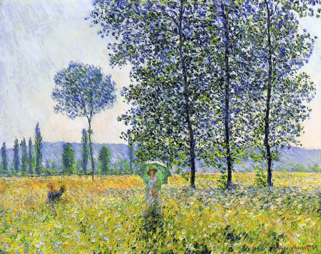 ポプラ（日光の効果）／Monet