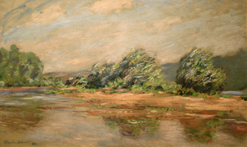 ポール＝ヴィレのセーヌ川／Monet