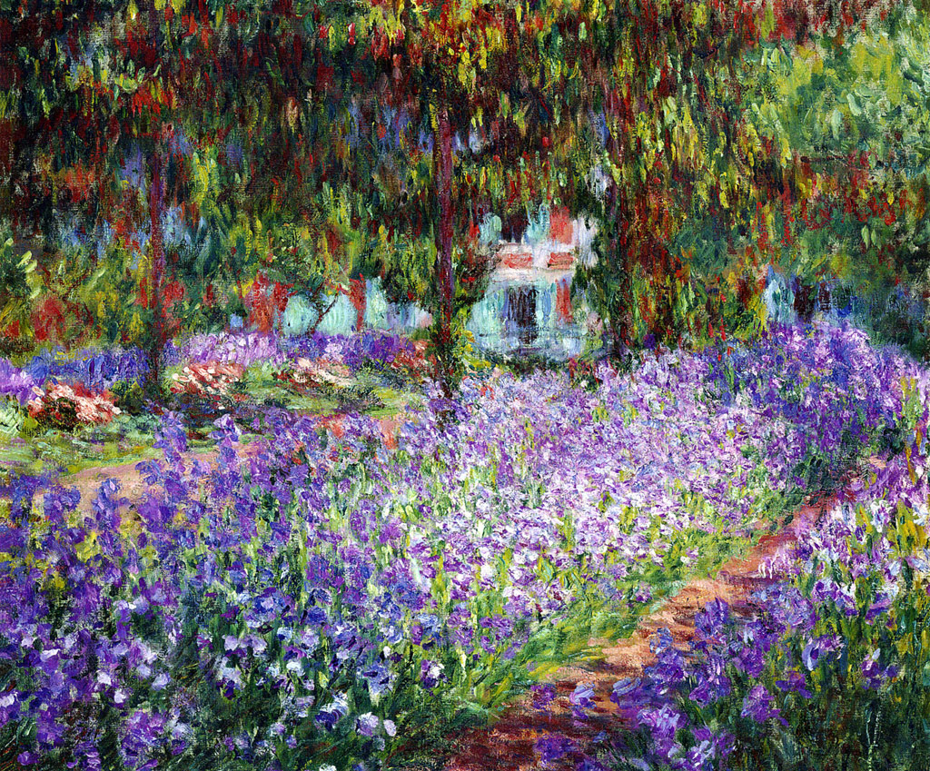 モネの庭のアヤメ／Monet