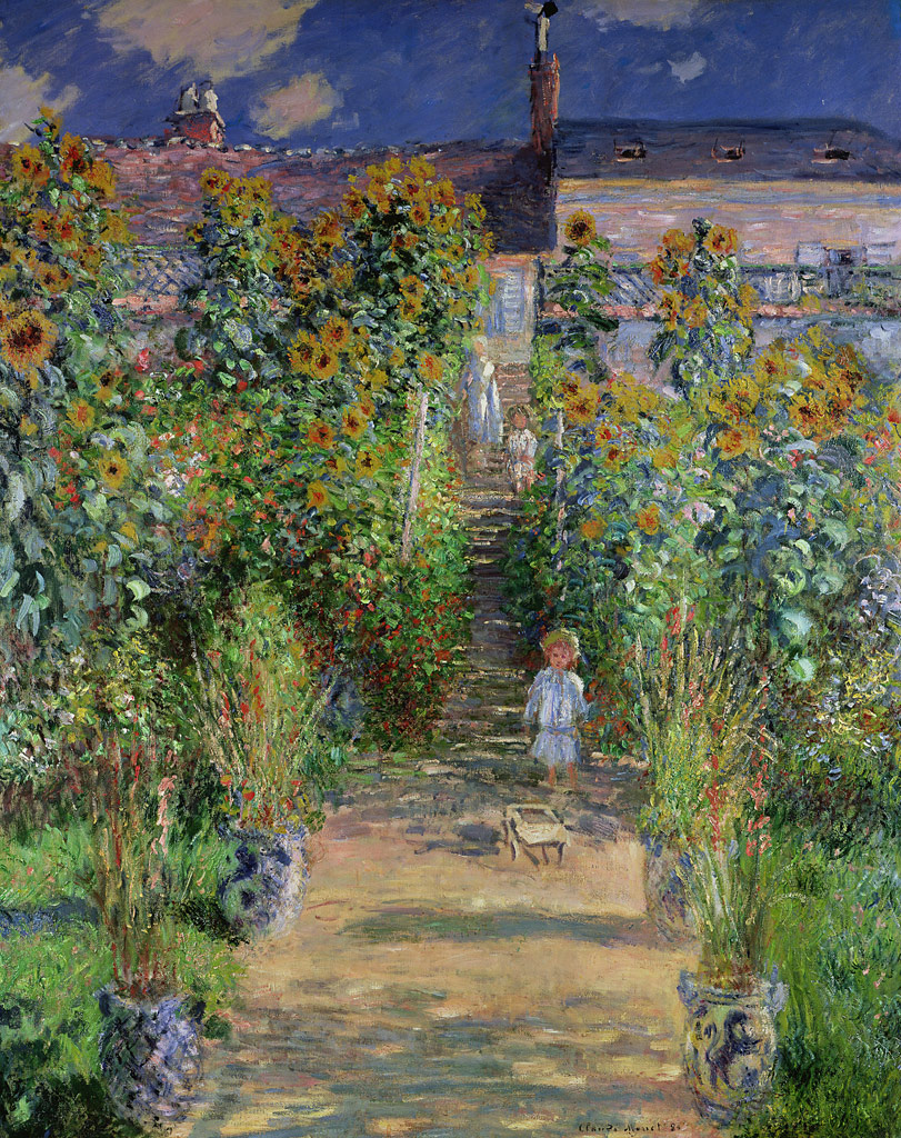 ヴェトゥイユの画家の庭／Monet