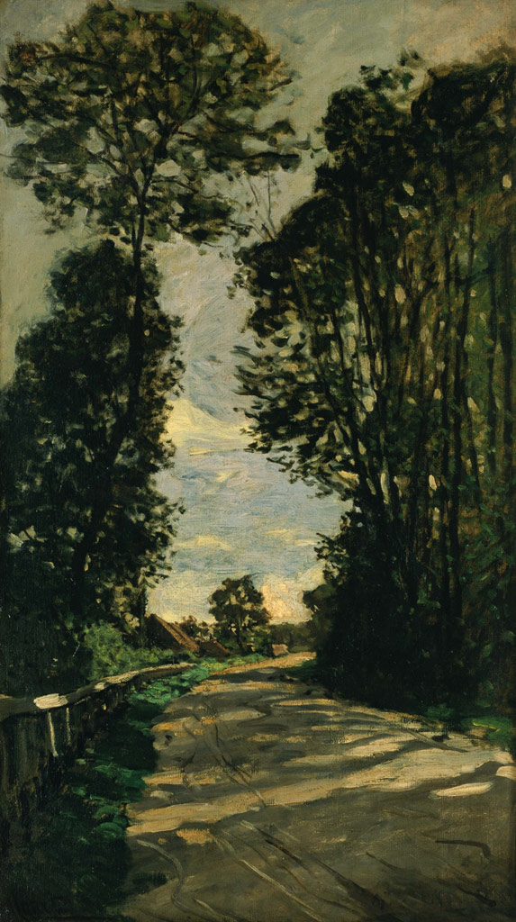 並木道（サン＝シメオン農場の道）／Monet