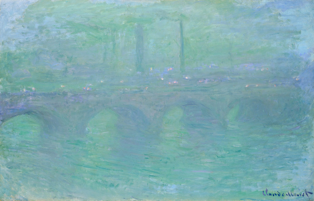 夕暮れのウォータールー橋／Monet