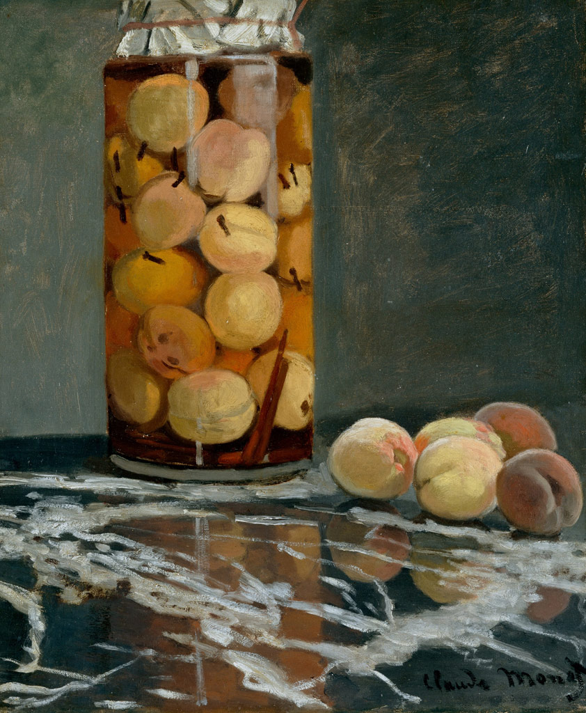 桃の瓶／Monet