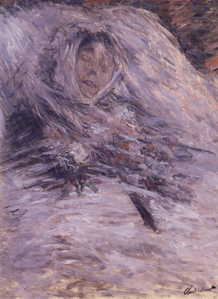 死の床のカミーユ／Monet