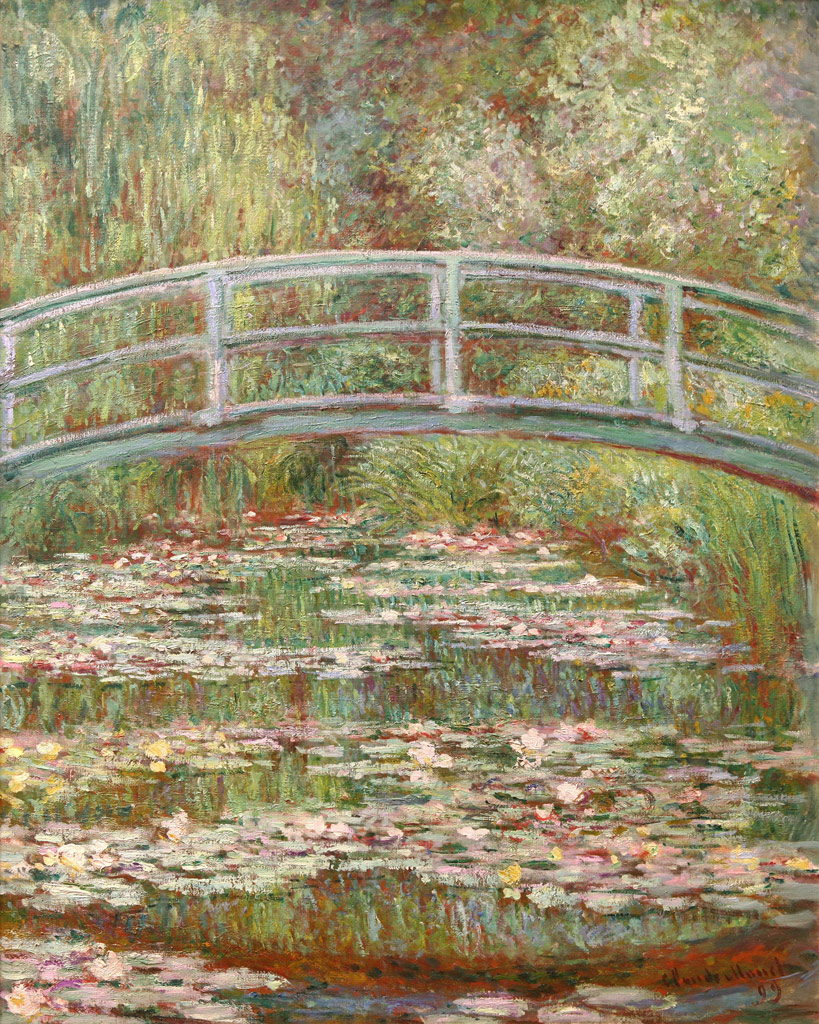 睡蓮の池に架かる橋／Monet