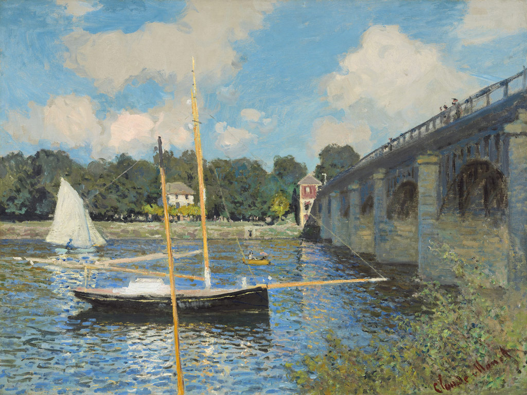 道路の橋、アルジャントゥイユ／Monet
