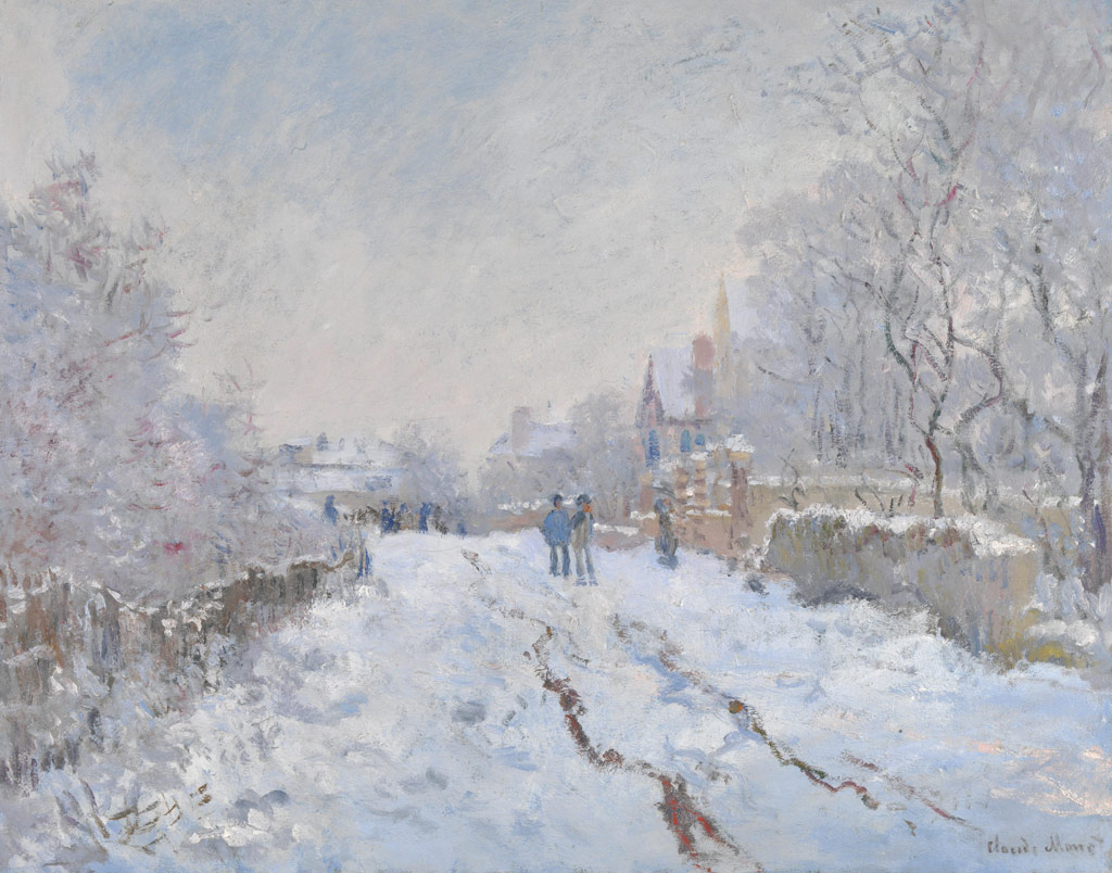 雪のアージャントゥィユ／Monet