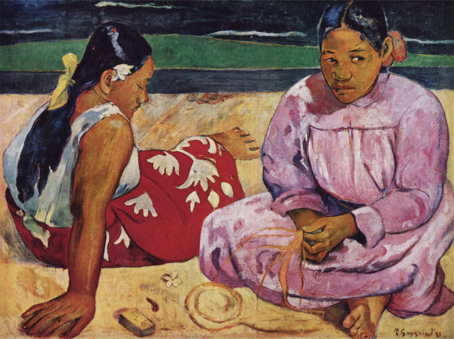 ゴーギャン「タヒチの女（浜辺にて）」／Painters