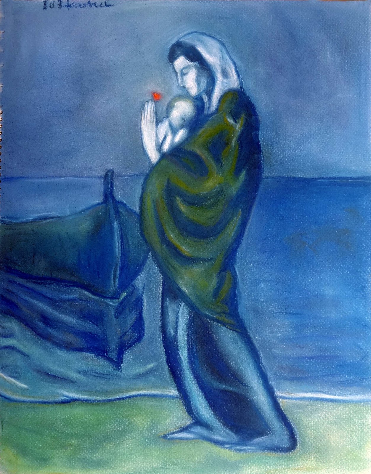 ピカソ「浜辺の母子像」／Painters