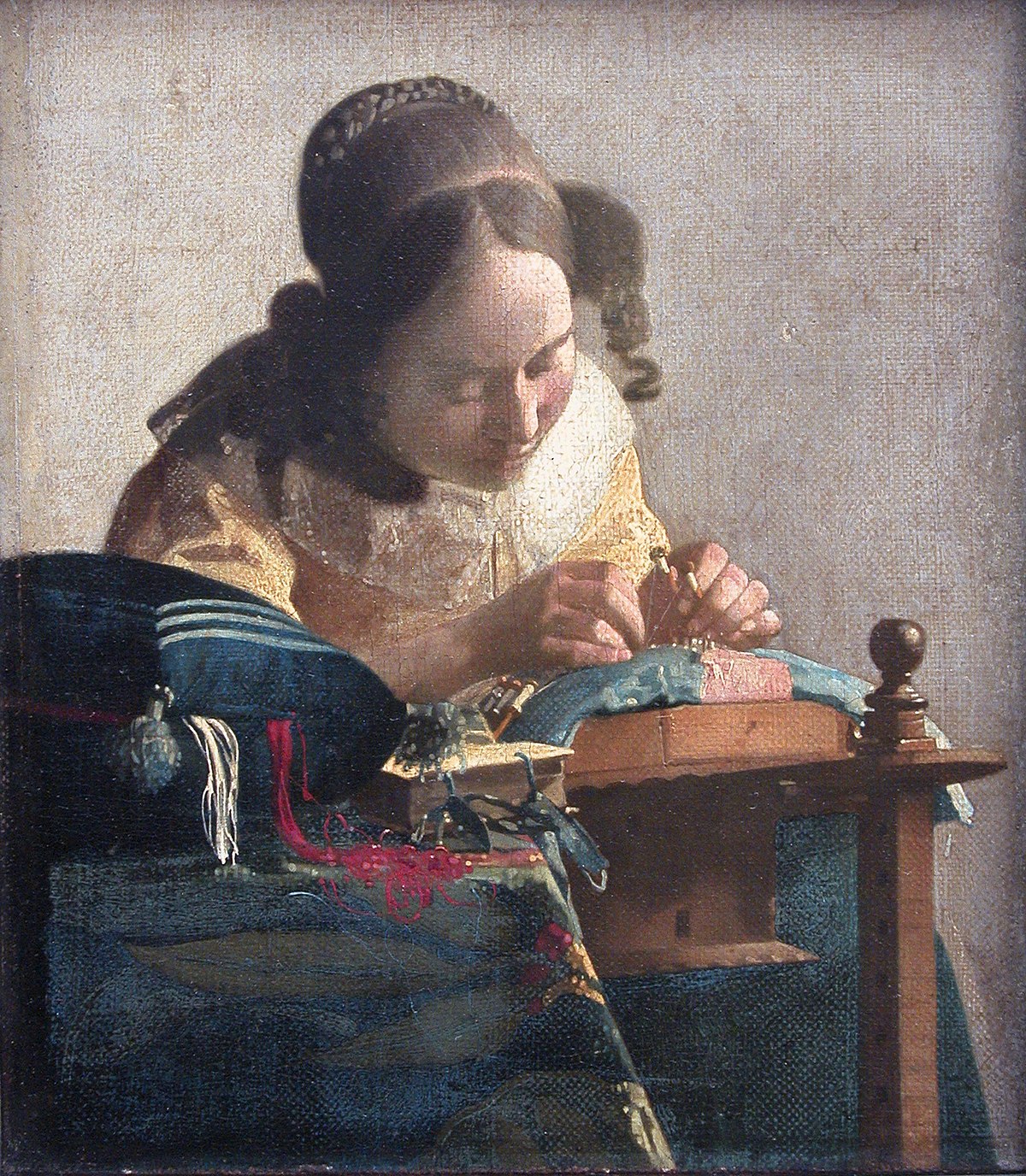 フェルメール「レースを編む女」／Painters