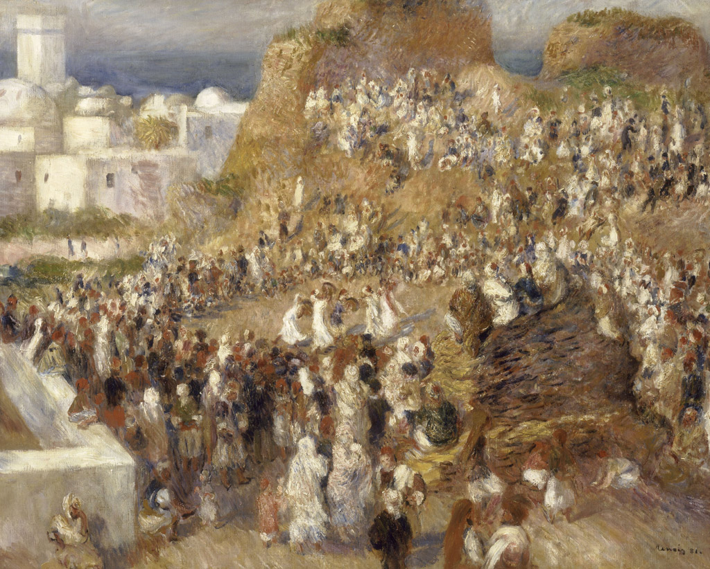 アルジェのアラブの祭日／モスク／Renoir