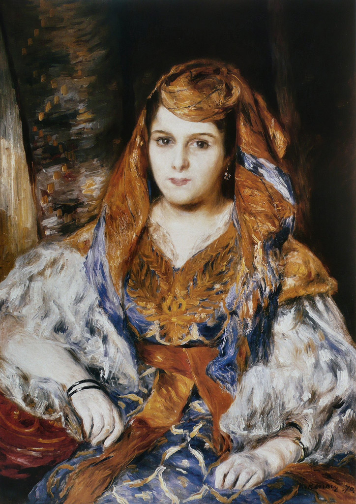 アルジェリア風衣装をつけたクレマンティーヌ・ストーラ夫人／Renoir