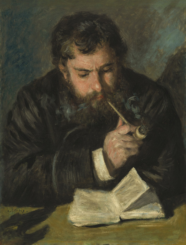 クロード・モネの肖像-1872／Renoir