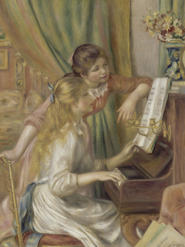 ピアノの前の少女たち／Renoir