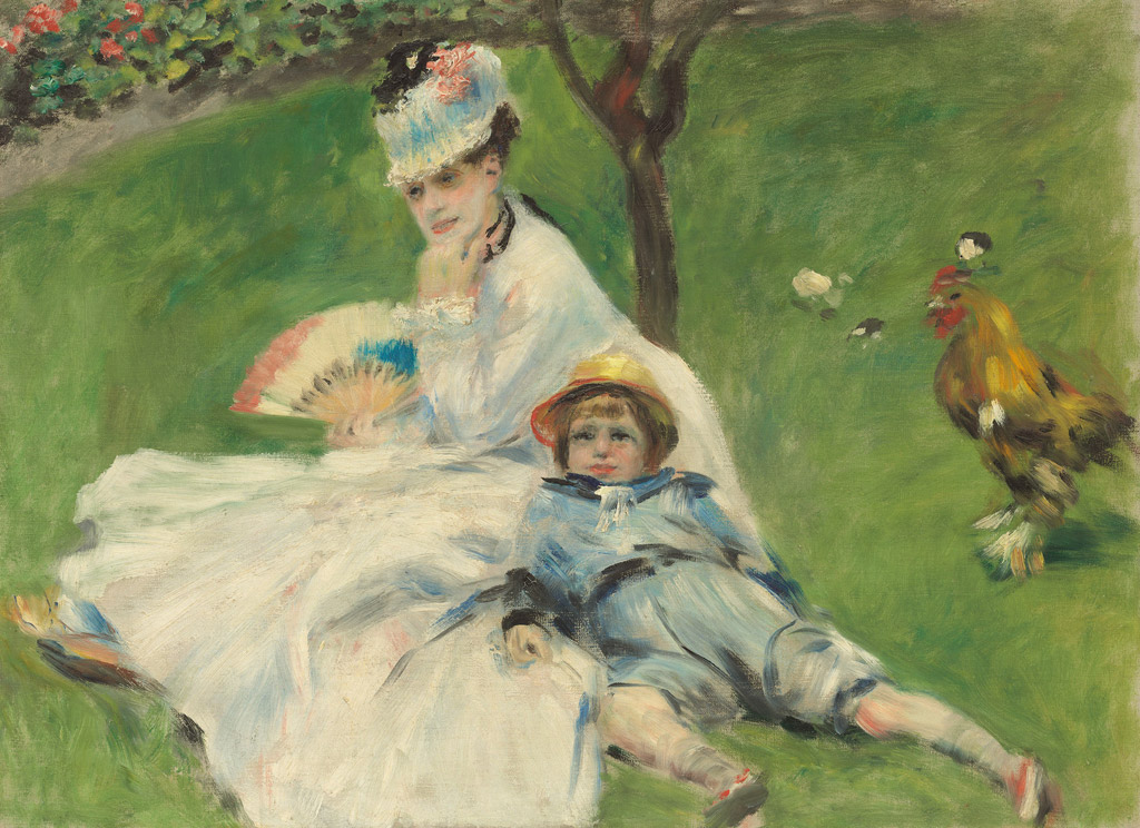 モネ夫人と息子／Renoir
