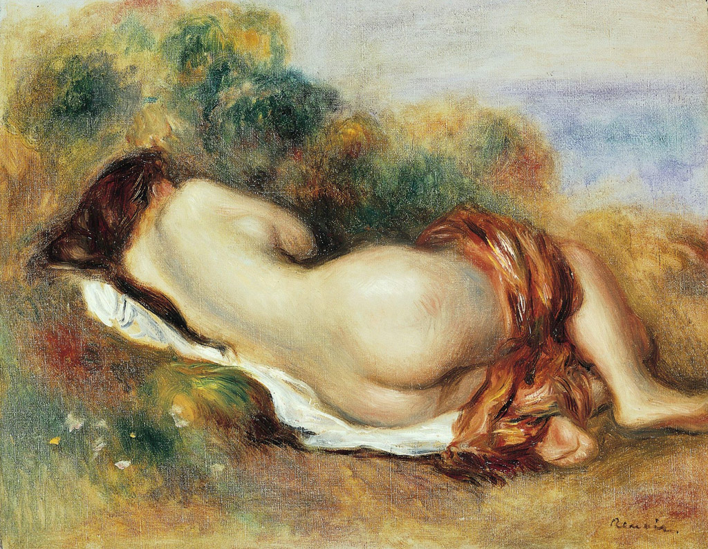 横たわる裸婦／Renoir