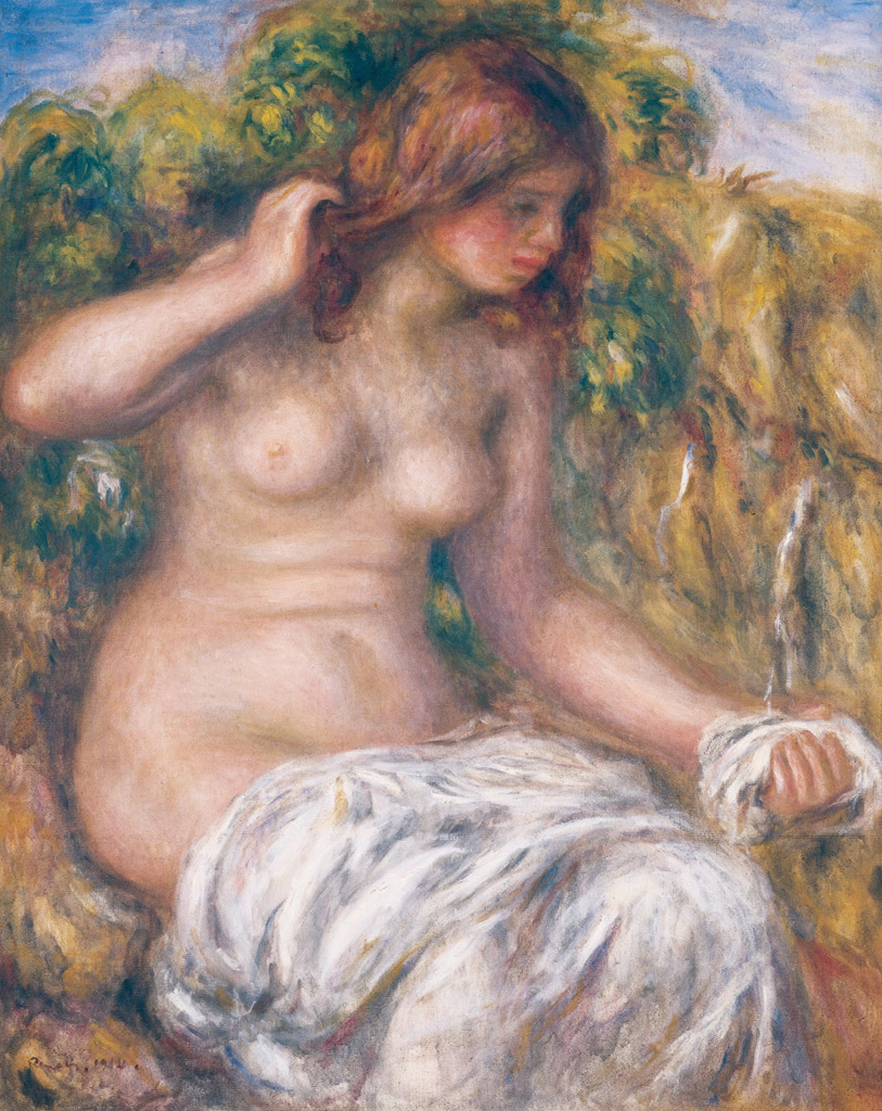 泉の傍の女性／Renoir