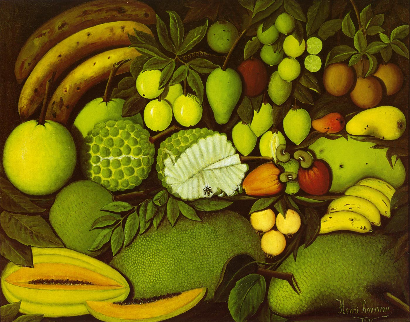 静物、異国の果物／Rousseau