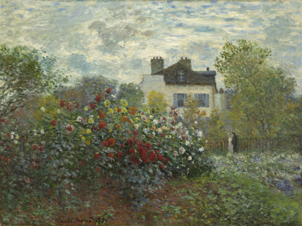 アルジャントゥイユの家の庭